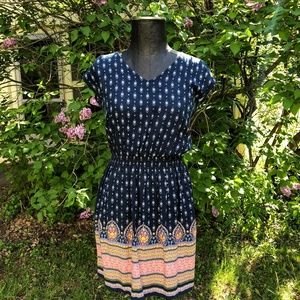 Paisley Empire Waist Dress Medium